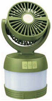 Rechargeable Mini Fan LED Camping Lamp