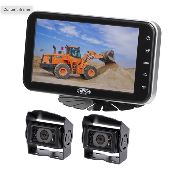TCS-77-2 with two(2) cameras, split screen