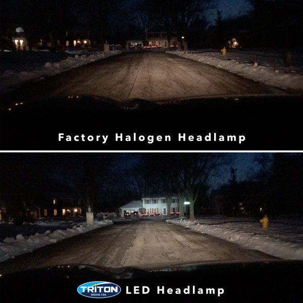 Halogen /TLHB-9004 LED Bulb compare the brightness