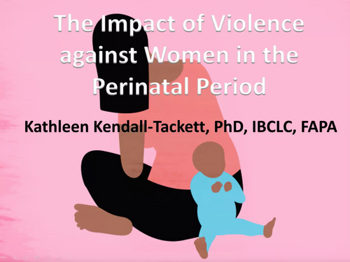 Recorded Webinar: The Impact of Violence against Women in the Perinatal Period by Kathleen Kendall-Tackett