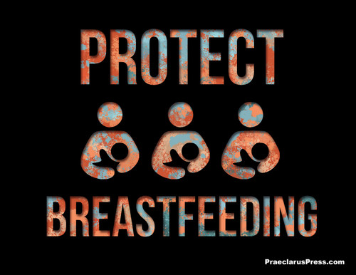 Free downloadable poster-Protect Breastfeeding, paint