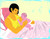 Laid  back breastfeeding illustration bundle