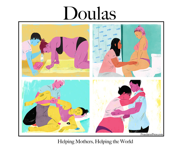 Free poster, Doulas help the world