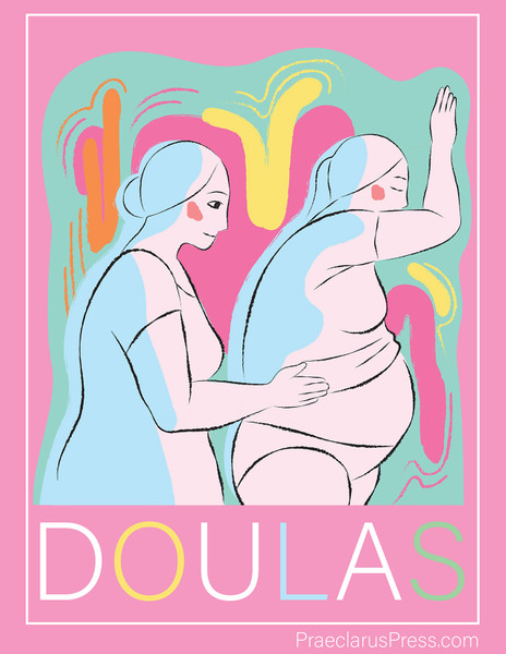 Free downloadable poster-Doulas abstract