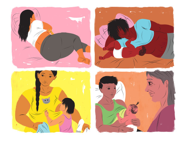 Breastfeeding illustration bundle-November 2021