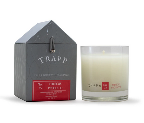 No. 75 Trapp Candles Hibiscus Prosecco  - 7oz. Poured Candle