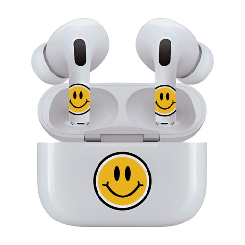 AirSkins - Stylish & Durable Decals for AirPods 3, Smiley Face Design Earbuds & Case Skin, Scratch-Resistant, Precision Fit, Wireless Charging Friendly, Easy Application - 58 Designs Available
