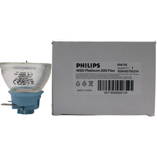 Philips MSD Platinum 200 Flex 240W Stage/Touring Lamp, 341297, Elation Smarty Hybrid Replacement, 8000K, 3000hr