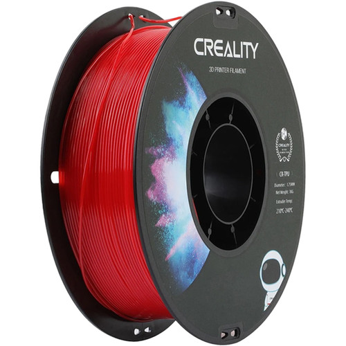 Creality 95A TPU Filament 1.75mm - Flexible & Durable 3D Printing Filament, Elastic & Soft Thermoplastic Polyurethane, 1kg/2.2lbs Spool, High-Speed Printing, Compatible with FDM Printers - Red
