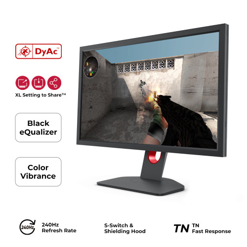 BenQ XL2746K 27" 240Hz Gaming Monitor - Fast TN Panel, 1ms Response Time, HDMI/DP, PS5/Xbox Compatible