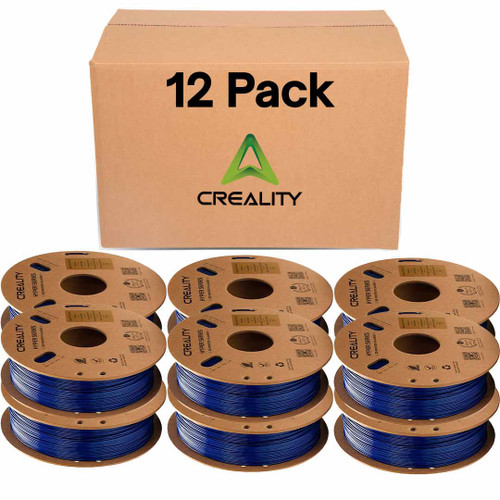 Creality Blue PETG Filament 12 Pack 1.75mm - High-Speed 3D Printer Filament for K1 Max, 30-600mm/s Printing, 1kg/2.2lbs Spool, Hyper PETG with Dimensional Accuracy +/- 0.03mm