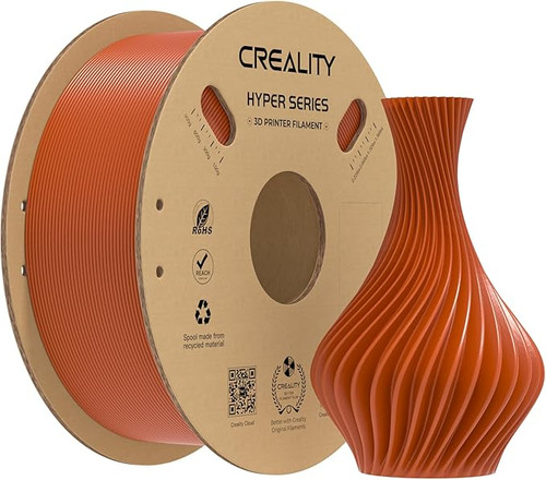 Creality Hyper PLA 3D Printer Filament 1.75mm, 1kg Spool, Up to 600mm/s High-Speed Printing, +/-0.03mm Accuracy, Compatible with Creality K1 Max Ender-5 S1, Anycubic, Prusa, Bambu, Brown