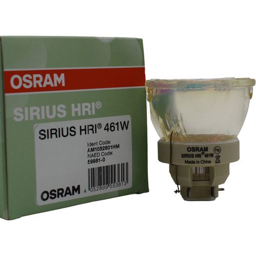 Osram Sirius HRI 461W Moving Head HID Lamp – 24,000 lm, 7500K, Ra80, 83V, Any Position, 1,500 hr - 59981
