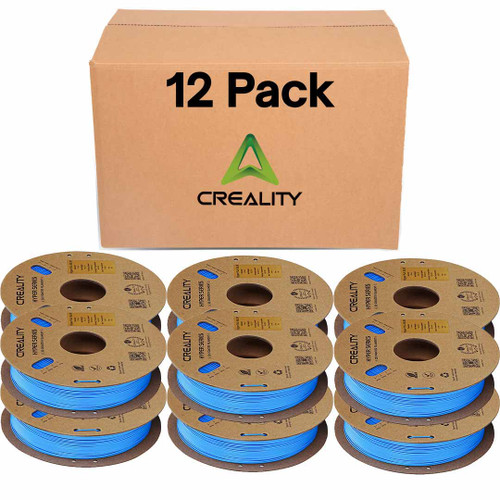 Creality Hyper PLA RFID Blue Filament 12 Pack 1.75mm 1kg High-Speed 600mm/s - 3301010404