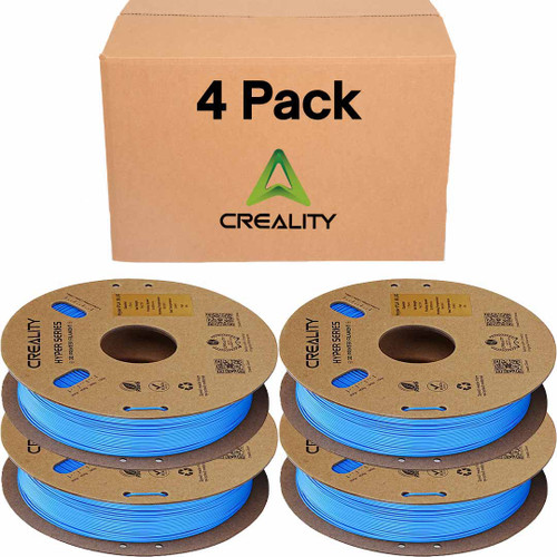 Creality Hyper PLA RFID Blue Filament 4 Pack 1.75mm 1kg High-Speed 600mm/s - 3301010404