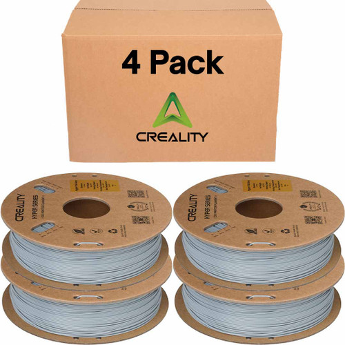 Creality Hyper PLA RFID Grey Filament 4 Pack 1.75mm 1kg High-Speed 600mm/s - 3301010466