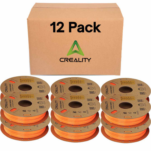Creality Hyper PLA RFID Orange Filament 12 Pack 1.75mm 1kg High-Speed 600mm/s - 3301010467