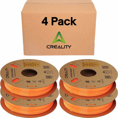 Creality Hyper PLA RFID Orange Filament 4 Pack 1.75mm 1kg High-Speed 600mm/s - 3301010467