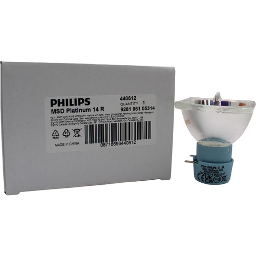 Philips MSD Platinum 14R Broadway Lamp – 280W, 12,350 lm, 7800K, Dimmable, 2,000 hr - 9281-961-05314