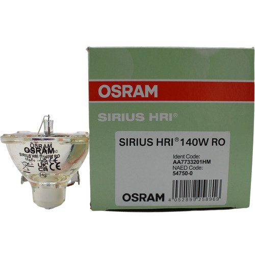 Osram Sirius HRI 140W RO Moving Head Discharge Lamp – 5,400 lm, 9200K, 70V, Forced Cooling, 6,000 hr - 54750
