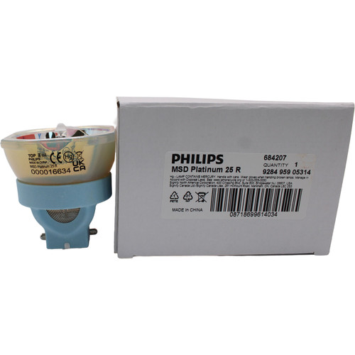 Philips MSD Platinum 25R 550W Stage Touring Broadway Lamp, High-Intensity Short Arc, OEM Event Lighting - 9284-959-05314
