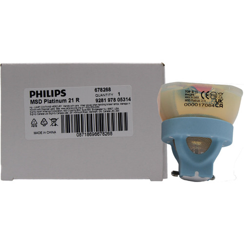 Philips MSD Platinum 21R Stage & Touring Lamp – 470W, 23,000 lm, 8000K, Dimmable - 323659