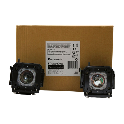 OEM Lamp & Housing TwinPack for The Panasonic PT-DZ870K Projector - 1 Year Jaspertronics Full Support Warranty!