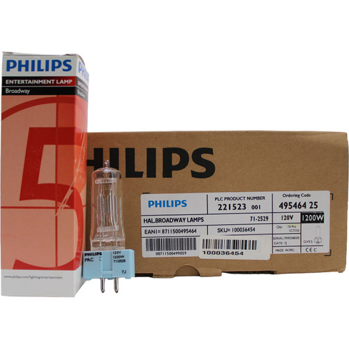 Philips 71-2529 1200W 120V GX9.5 3200K Studio Lamp (VL500) - 22152-3