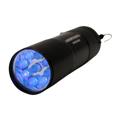 Jaspertronics SK88 LED UV Flashlight Mini Portable UV 395nm Black Light Pet Urine Stains Detector Torch