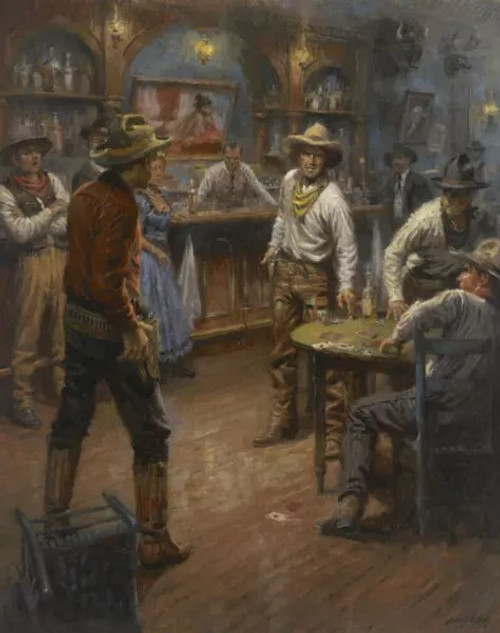 You Played that Card by Andy Thomas - Canvas Giclee Limited Edition Signed & Numbered 350 - 24 x 30