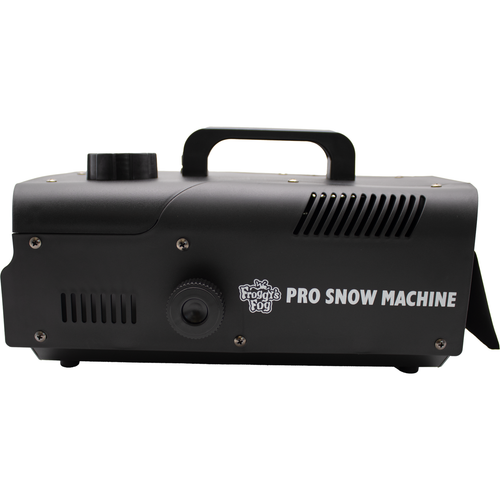 Froggy's Fog 650W Snow Machine Wireless Control Portable Realistic Snow Effects: A compact 650-watt snow machine with wireless remote, producing fluffy, realistic snow for events and displays.