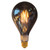 Jaspertronics™ LED Large Decorative Pendant Light Bulbs 25W Equivalent, Dimmable LED Oversized Bulbs with Smoke Glass, 1800K Warm White, 7W, 200LM, E26 Base, PS160/PS52