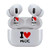 AirSkins - Stylish & Durable Decals for AirPods 4, I Love Music Design Earbuds & Case Skin, Scratch-Resistant, Precision Fit, Wireless Charging Friendly, Easy Application - 58 Designs Available