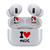 AirSkins - Stylish & Durable Decals for AirPods 4, I Love Music Design Earbuds & Case Skin, Scratch-Resistant, Precision Fit, Wireless Charging Friendly, Easy Application - 58 Designs Available