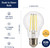Jaspertronics™ Dusk to Dawn Outdoor Sensor A19 LED Light Bulb, 5000K Daylight,8W (100W Eqv.), 1400LM, Vintage Filament E26 Base,Auto On/Off Photocell Automatic for Energy-Efficient Outdoor Lighting, 4 Pack