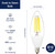 Jaspertronics™ Dusk to Dawn Outdoor Sensor LED Edison Bulbs, 4W (40W Eqv.), 450LM, B11 LED Candelabra Bulb E12 Base, Auto On/Off Photocell for Energy-Efficient, 5000K Soft White, 4 Pack