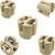 GY22 GX22 Lamp Holder Ceramic Socket - High-Temperature 10,000W, 500V, 20A, Pulse Rated 15kV, T350 Ceramic Lamp Base for Metal Halide & Hot-Restrike Lamps - 5 Pack
