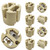 GY22 GX22 Lamp Holder Ceramic Socket - High-Temperature 10,000W, 500V, 20A, Pulse Rated 15kV, T350 Ceramic Lamp Base for Metal Halide & Hot-Restrike Lamps - 10 Pack