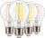 Jaspertronics™ Dusk to Dawn Outdoor Sensor A19 LED Edison Bulbs, 7W (60W Eqv.), 800LM,Vintage Filament E26 Base, Auto On/Off Photocell Automatic for Energy-Efficient Outdoor Lighting, 5000K Daylight, 4 Pack