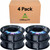 Creality 95A TPU Filament 4 Pack - 1.75mm - Flexible & Durable 3D Printing Filament, Elastic & Soft Thermoplastic Polyurethane, 1kg/2.2lbs Spool, High-Speed Printing, Compatible with FDM Printers - Black