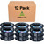 Creality 95A TPU Filament 12 Pack - 1.75mm - Flexible & Durable 3D Printing Filament, Elastic & Soft Thermoplastic Polyurethane, 1kg/2.2lbs Spool, High-Speed Printing, Compatible with FDM Printers - Black
