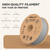 Creality Hyper PLA 3D Printer Filament 4 Pack - 1.75mm, 1kg Spool, Up to 600mm/s High-Speed Printing, +/-0.03mm Accuracy, Compatible with Creality K1 Max Ender-5 S1, Anycubic, Prusa, Bambu, Grey