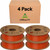 Creality Hyper PLA 3D Printer Filament 4 Pack - 1.75mm, 1kg Spool, Up to 600mm/s High-Speed Printing, +/-0.03mm Accuracy, Compatible with Creality K1 Max Ender-5 S1, Anycubic, Prusa, Bambu, Brown