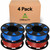 Creality Ender PLA Filament 1.75mm 4 Roll Bundle  - 2 Red Roll & 2 Blue Roll – No-Tangle, Eco-Friendly, Strong Bonding, Universal 3D Printer Fit
