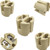 GY22 GX22 Lamp Holder Ceramic Socket - High-Temperature 10,000W, 500V, 20A, Pulse Rated 15kV, T350 Ceramic Lamp Base for Metal Halide & Hot-Restrike Lamps - 5 Pack