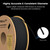 Creality Hyper PLA 3D Printer Filament 4 Pack - 1.75mm, 1kg Spool, Up to 600mm/s High-Speed Printing, +/-0.03mm Accuracy, Compatible with Creality K1 Max Ender-5 S1, Anycubic, Prusa, Bambu, Black