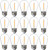 Jaspertronics™ 15-Pack Outdoor S14 LED Replacement Bulbs - 2200K Warm White, Shatterproof, Waterproof, E26 Base, Energy-Efficient for Patio, Garden, Bistro & Decorative String Lights
