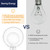 Jaspertronics™ G125 Frosted Decorative Dimmable Globe LED Edison Bulbs - 2700K Soft White, 7W (40W Equivalent), 400LM, E26 Base, CRI90, Energy-Efficient Accent Lighting for Indoor Use