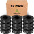 Creality Ender PLA Filament 1.75mm 12 Roll Bundle - Black - No-Tangle, Eco-Friendly, Strong Bonding, Universal 3D Printer Fit