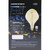 Jaspertronics A165S oversized amber vintage LED Edison bulb, E26 dimmable 7W 560 lumens 2200K warm white